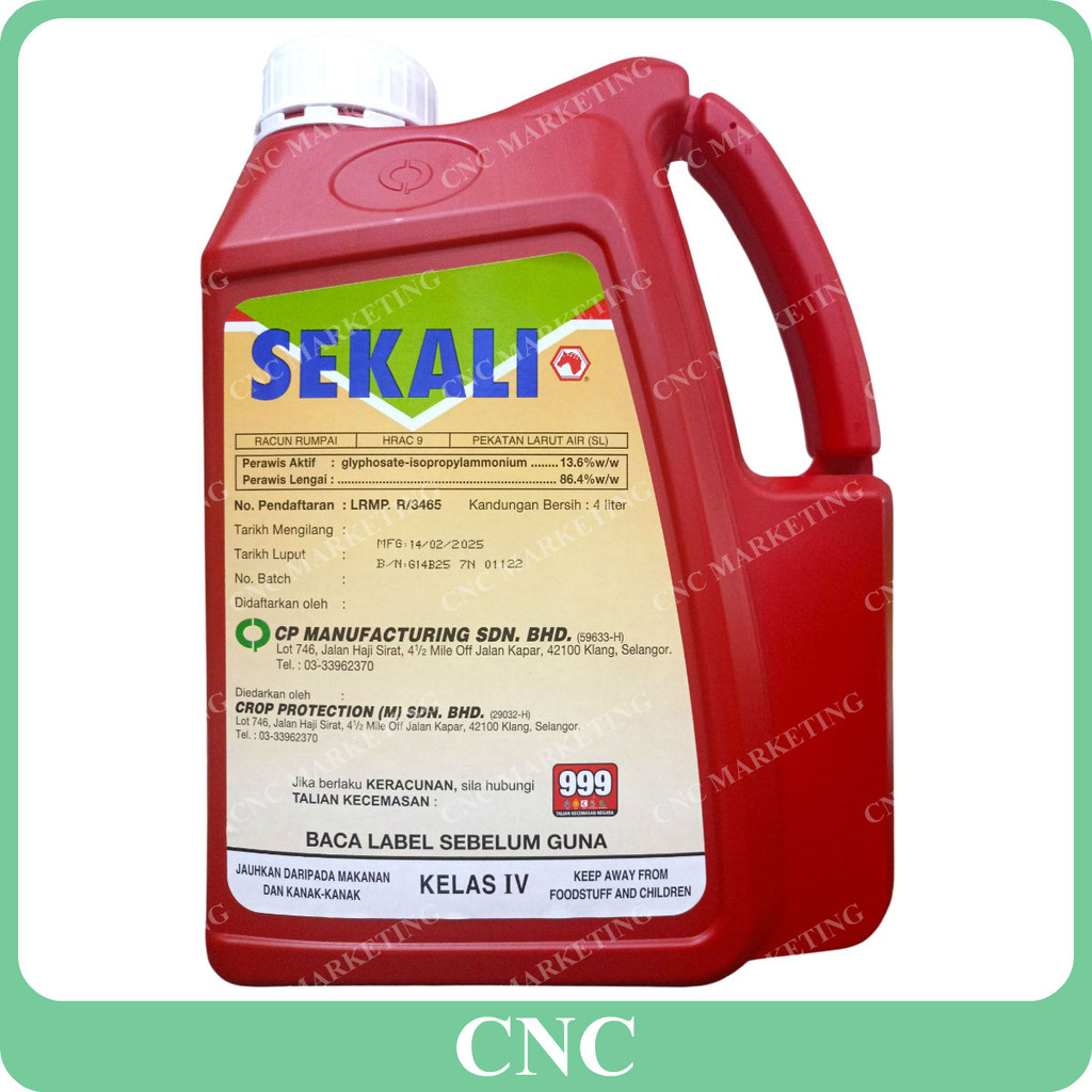 4L Sekali Crop Protection Glyphosate Isopropylammonium 13.6% Racun ...
