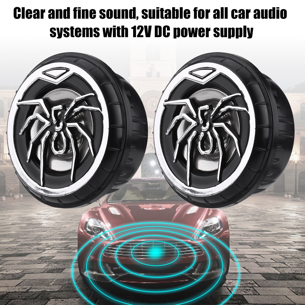 ssrroo-my Audio Tweeter 2Pcs Creative Auto Car Spider Pattern Super ...