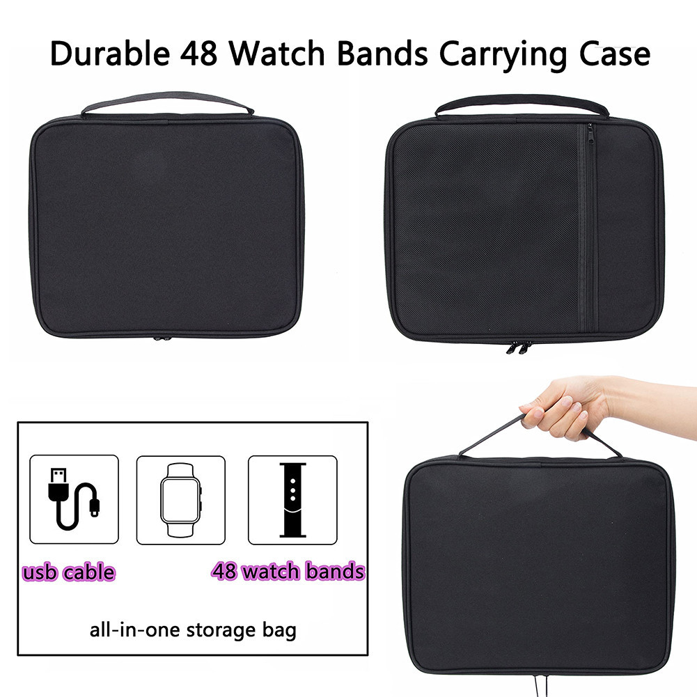 keepdreaming Portable Smart Watch Strap Storage Bag 48/36-Slot for ...