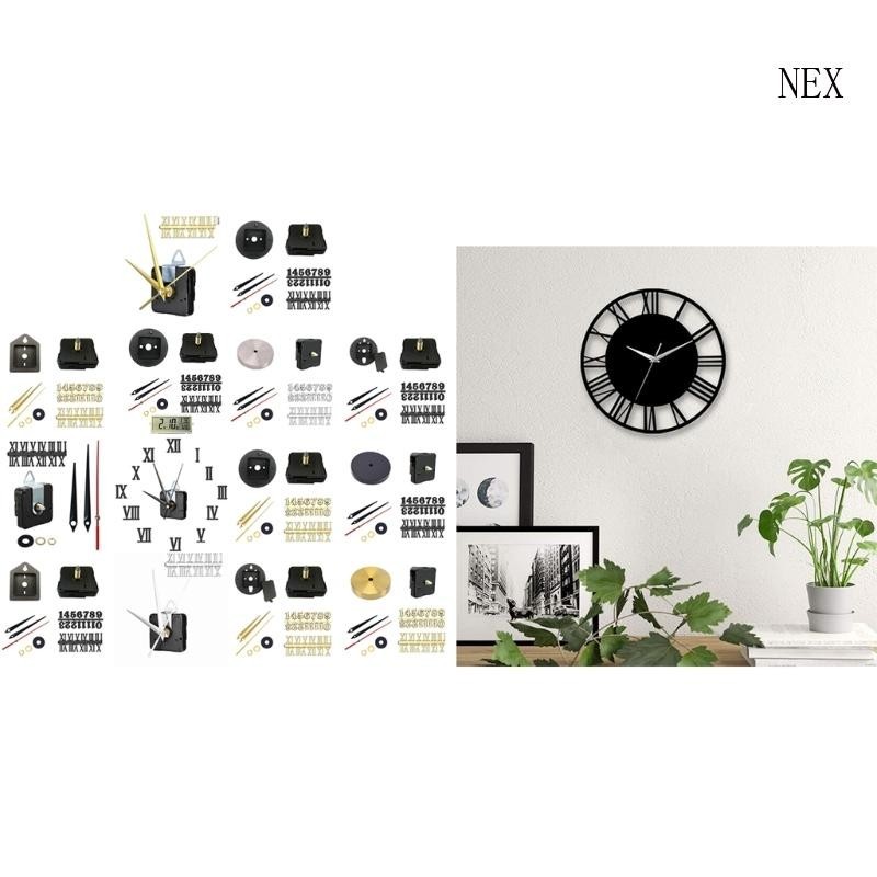 NEX Wall Clock Movement Mechanism Operated Clock Motor Set with ...