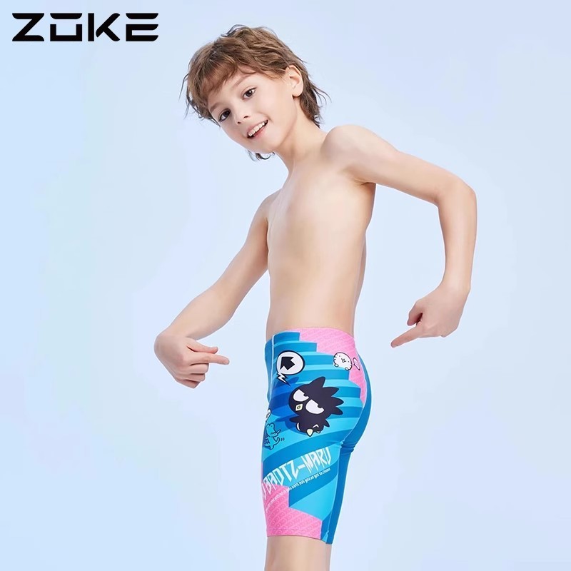 ZOKE Coach recommend Children s Swimming Suit Chlorine proof and hydrophobic Boys Five Point Professional Swimming Training Trunks Quick Drying Breathable Surf Shorts Shopee Malaysia