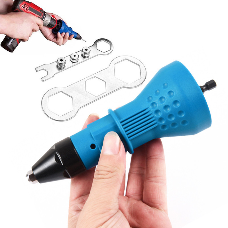 【COD】Electric Pull Rivet Conversion Adapter Electric Rivet Nut Riveting ...