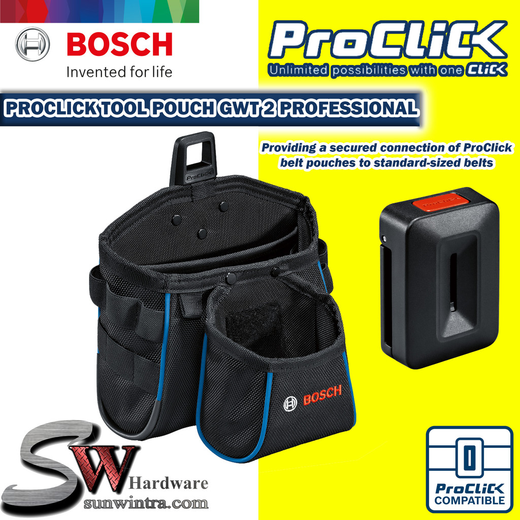 Bosch ProClick Tool Pouch GWT 2 Professional #1600A0265S Tool Bag GWT2 ...