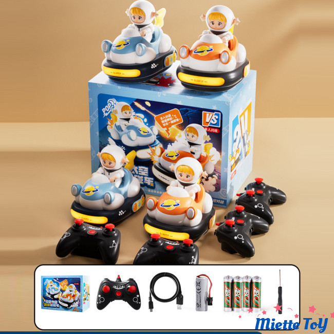 MIE Kids Remote Control Bumper Car Toy Cartoon RC Battle Drifting Kart ...