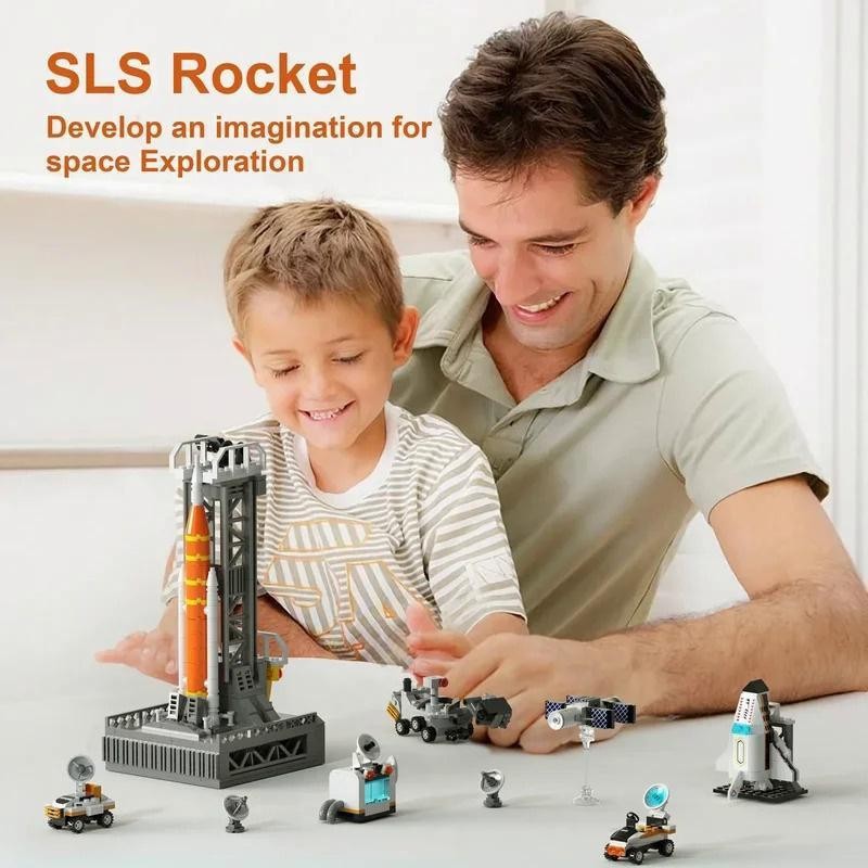 Space Launch SLS Artemis Rocket Model Kit Building Blocks High-End ...