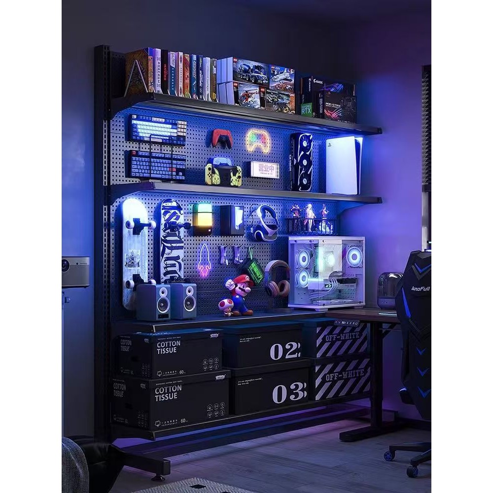 Multi-layer Desktop Storage Shelf Office Table Storage Rack Bookshelf ...