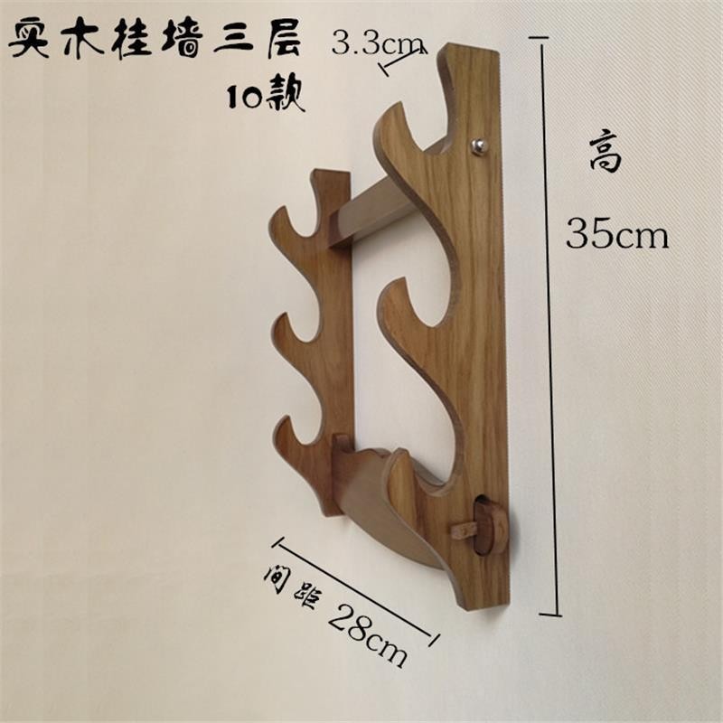 Wall Sword Rack Support Wall-Mounted Fishing Gear Rack Household Behind ...