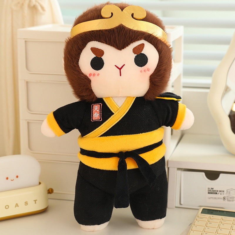 Black Myth Wukong Plush Toy Monkey King Doll Qi Tian Da Sheng Doll ...