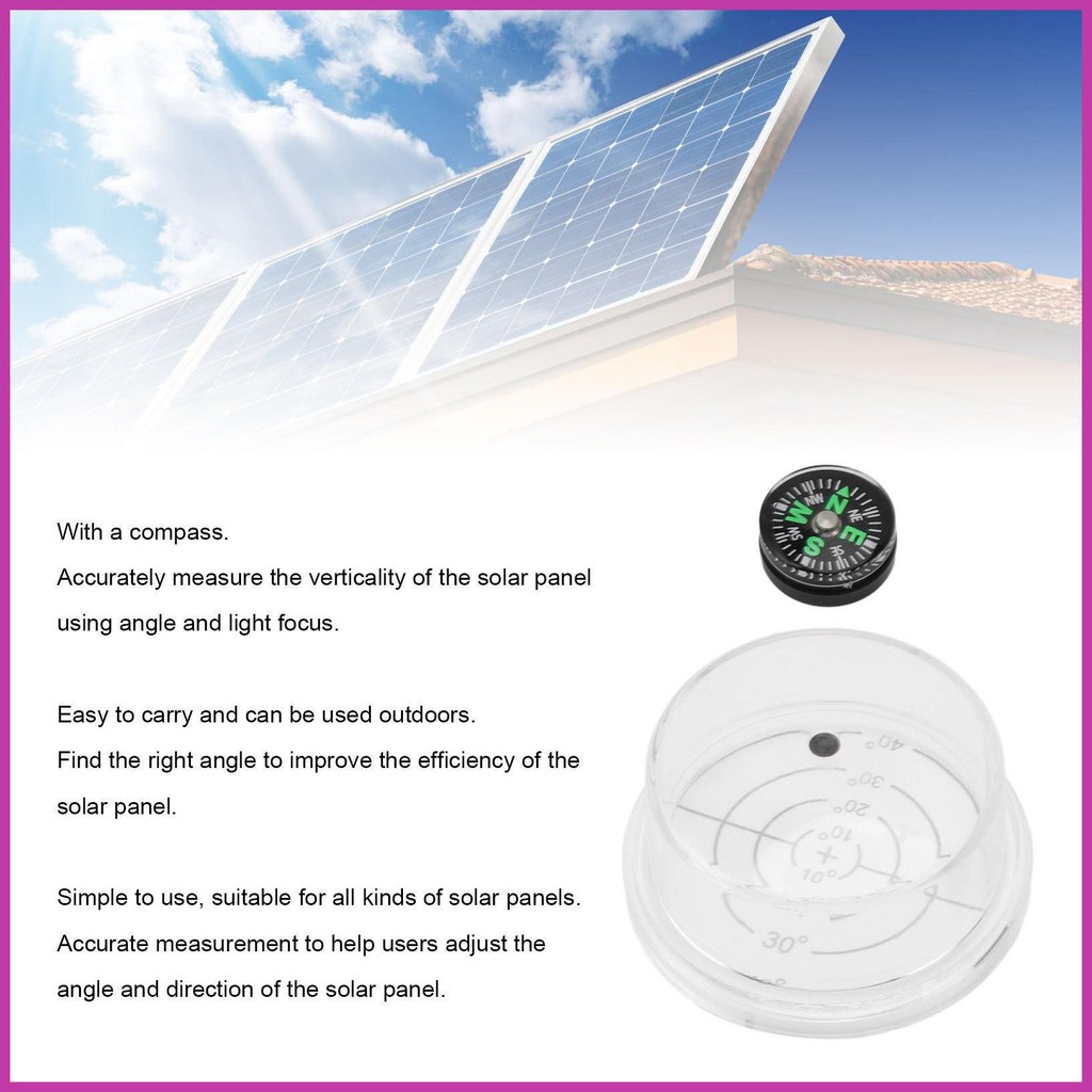 Solar Panel Tracker Waterproof Sun Angle Finder Guide with Compass ...