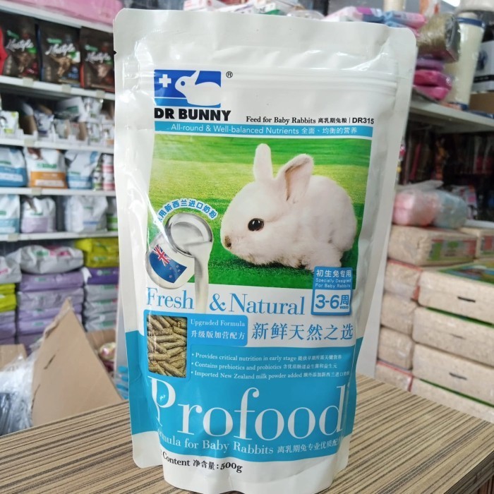 Dr Bunny Profood Fresh&Natural For Baby Rabbit Rabbit Rabbit Food 500gr ...