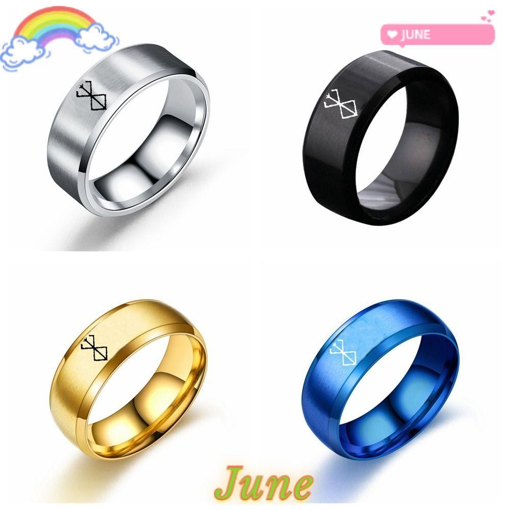 JUNE1 Anime Ring, 4 Colors Commemorative Anime Peripheral, Cool ...