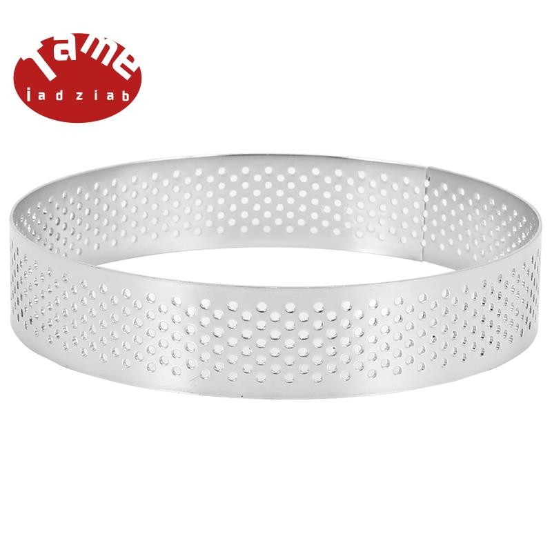 4 Pcs Circular Porous Tart Ring Bottom Tower Pie Cake Mould Heat ...