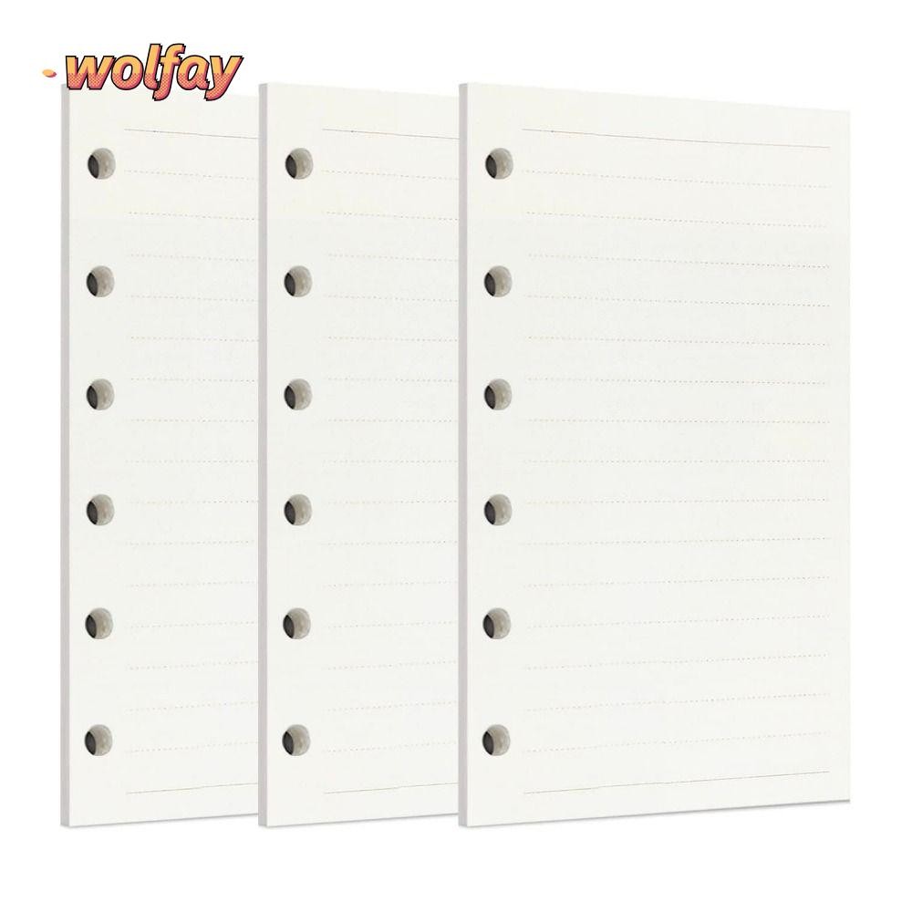 WOLFAY 135 Sheets Notebook Inserts, Paper 6 Hole Refills Lined Paper ...