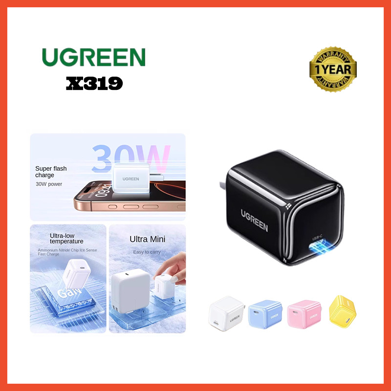 UGREEN X319 PD30W Gallium Nitride Fast Charging Head | Shopee Malaysia