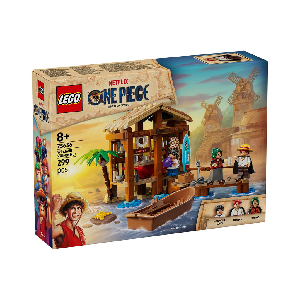 LEGO 75636 ONE PIECE Windmill Village Hut Building Toy Set (299 Pieces ...