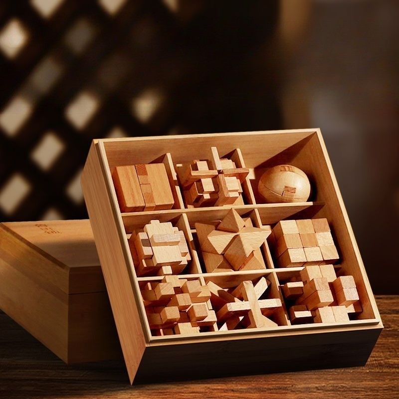 Chinese Wisdom Puzzle - 3D Luban Lock Wooden Brain Teaser | STEM ...