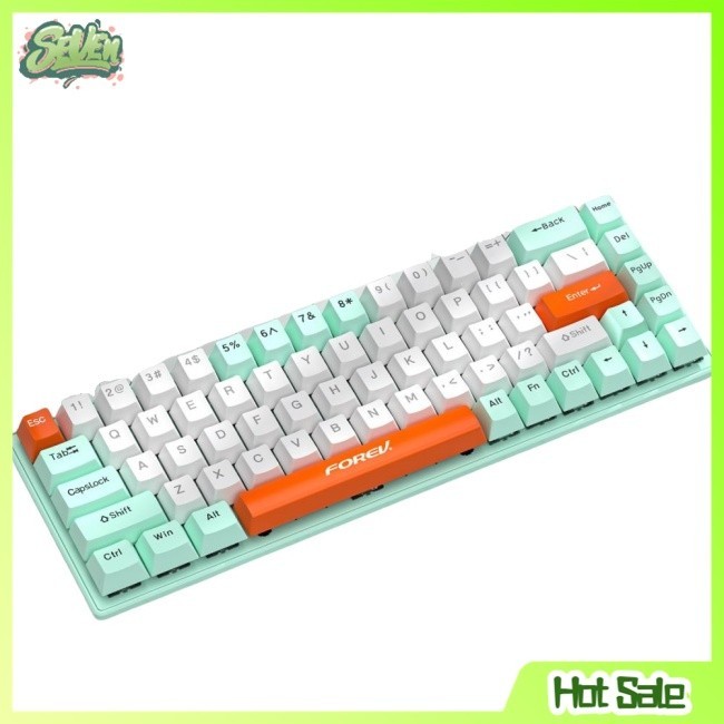 Q68 Wired Gaming Keyboard 68 Keys Compact Wired Keyboard RGB Backlit ...