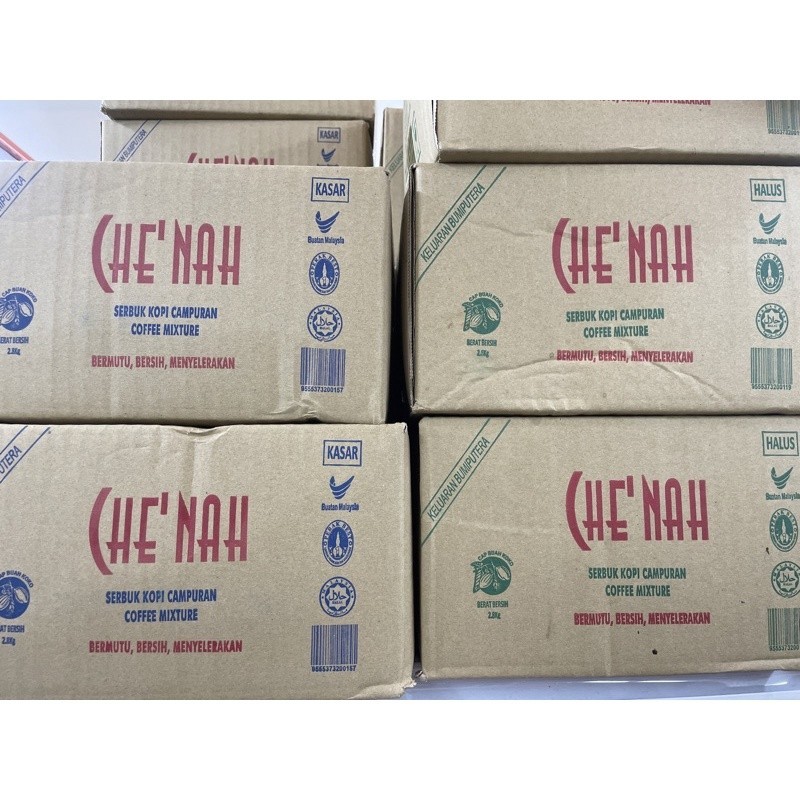 SERBUK KOPI CHE NAH 2.8KG+- DALAM KOTAK | Shopee Malaysia