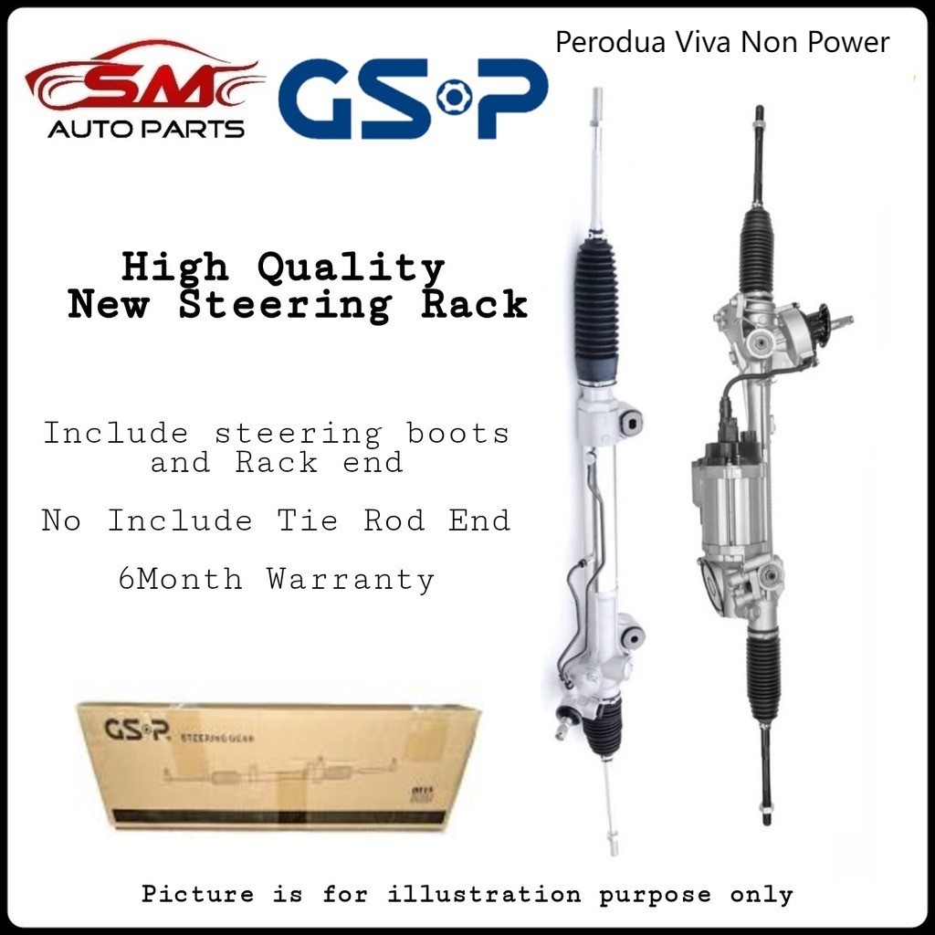 GSP Steering Rack Set - Perodua Viva Non Power ( 6Month Warranty ...