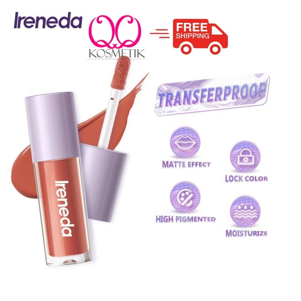 IRENEDA Lipmatte IR03 Transferproof Liquid Matte Lipstick Color Long ...