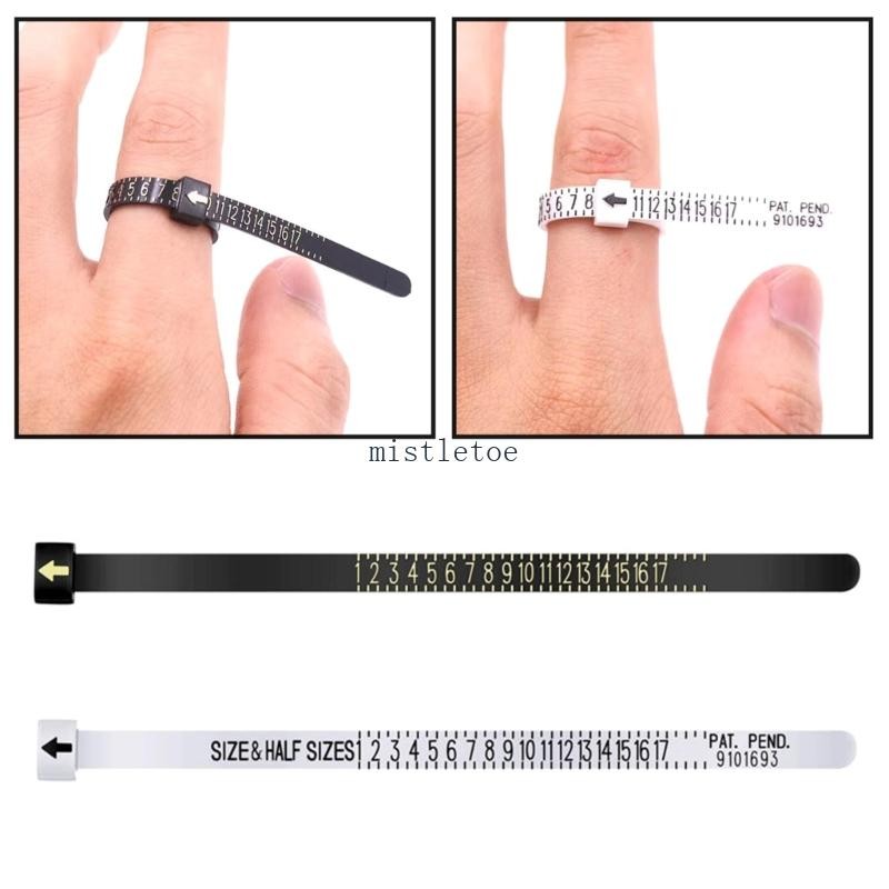 MIS Ring Sizer Measuring Tool Plastic Ring Sizer Measuring Set Finger ...