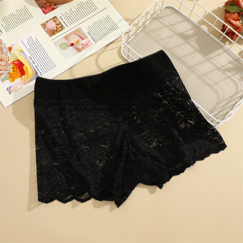 Take Talk Women Lace Panty Sexy Lingerie Lace Boxer Briefs Printed