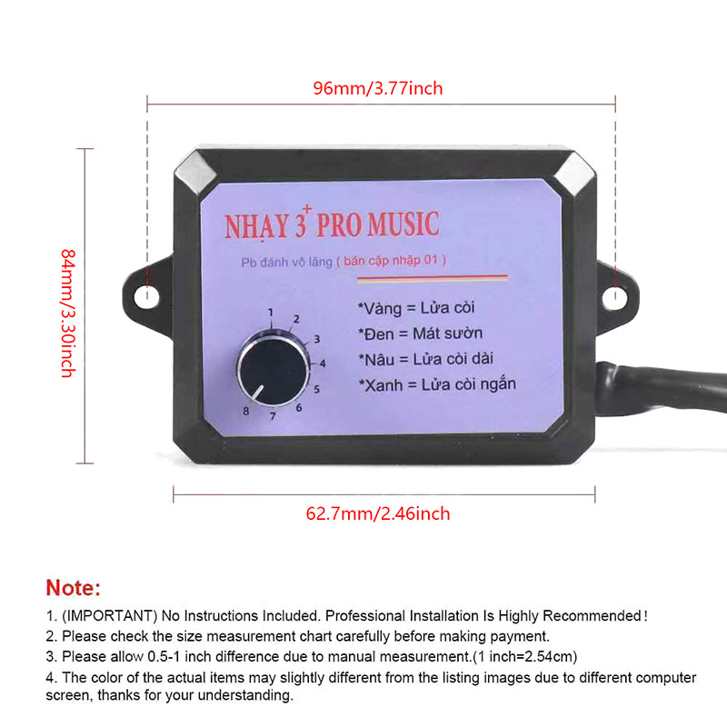 [NZSH] 12V-24V 12 Sound Musical Electronic Horn Controller 3+Pro Horn ...