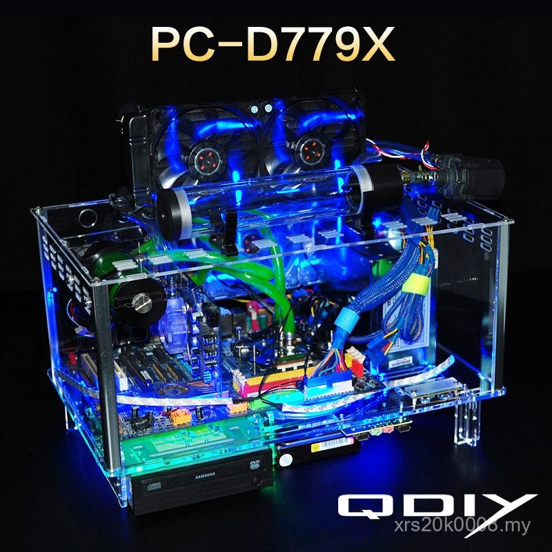 Chassis Transparent Horizontal Transparent Water-Cooled matx Desktop ...