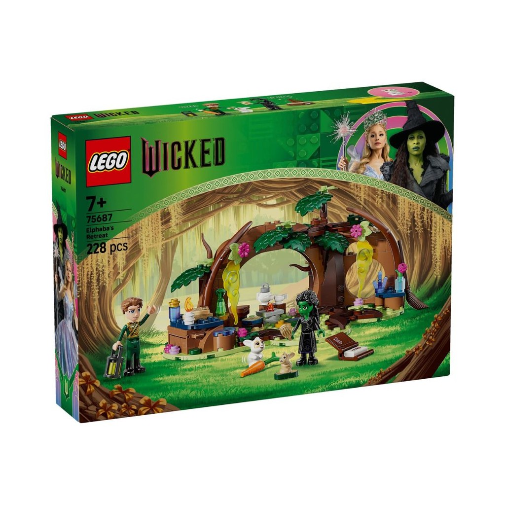 LEGO 75687 Wicked Elphaba's Retreat Building Toy Set (228 Pieces ...