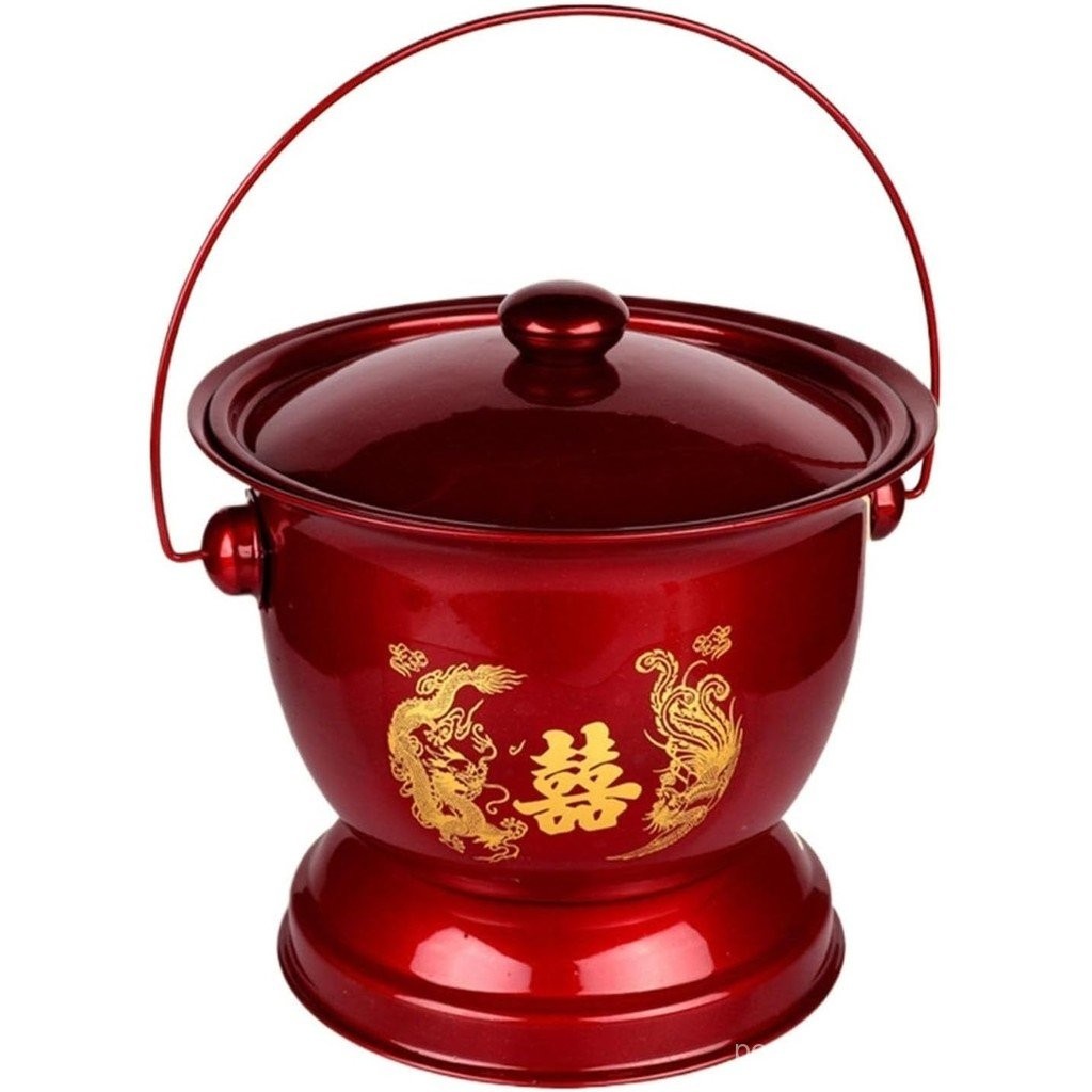 Periuk Ruang Baldi Logam Spittoon untuk Wanita dengan Penutup Baldi ...