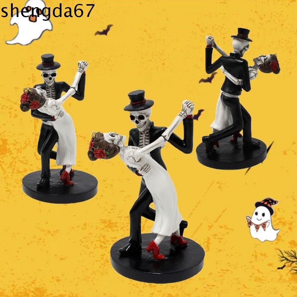 SHENGDA Dance Skeleton Figurine, Funny Decorative Dancing Skeleton ...