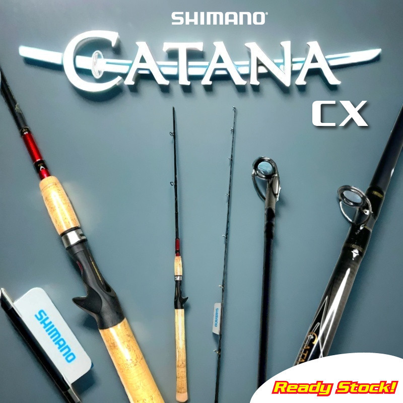SHIMANO CATANA CX Fishing Rod Spinning Baitcasting BC Joran Pancing UL ...