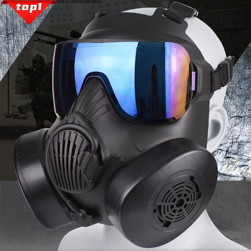 Y Cyberpunk Mask Toy Anti-Fog Double-Hole Can Full-Face Mask Adult Male ...