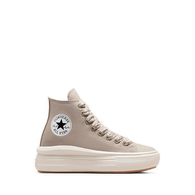 Converse Chuck Taylor All Star Move Platform Canvas Women s Sneakers Papyrus Vintage White Egret Shopee Malaysia