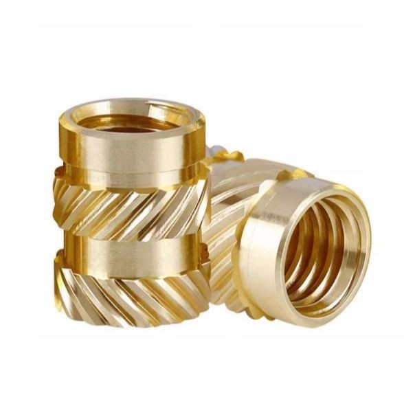 Helical Knurled Embedded Nut / Heat Threaded Inserts Copper Heat Set ...