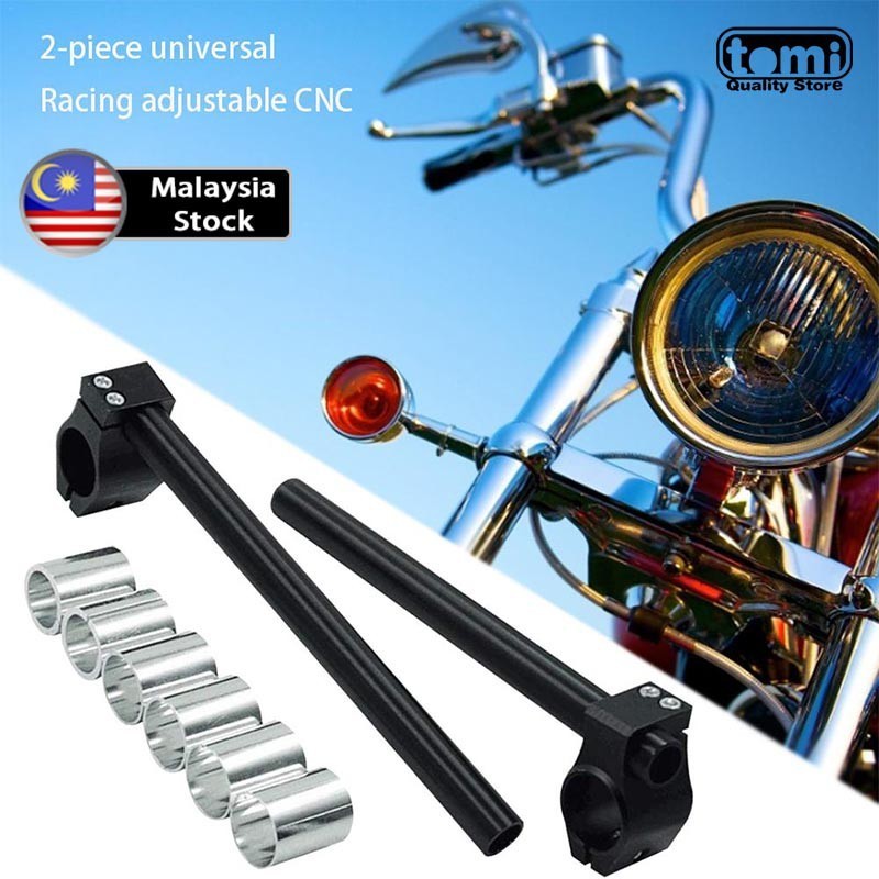 2pcs Universal Racing Adjustable CNC 26MM 30MM 31MM Clip On Ons Fork ...