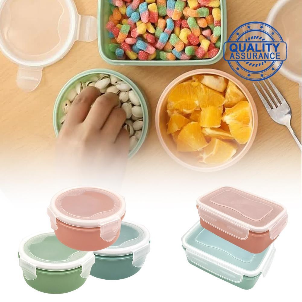 Round Mini Fridge Cooler Kitchen Bento Box Plastic Box Storage Sealed ...