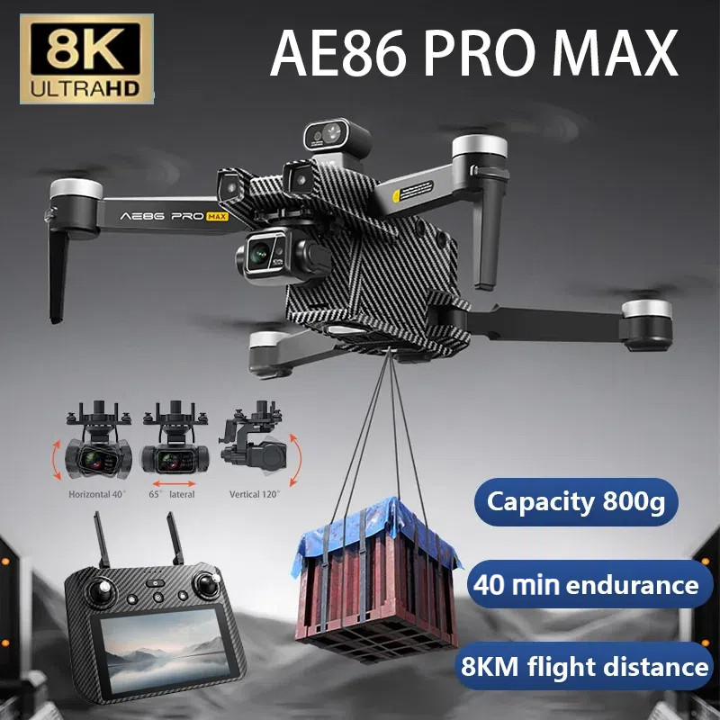 New AE86 Pro Max+ Drone Dual Camera 360° laser obstacle avoidance 3 ...