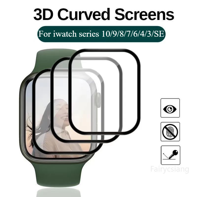 Protector For Apple Apple Watch Curved Glass Screen Protector Full