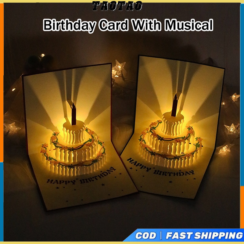 3D Pop Up Greeting Card Happy Birthday Card Express Blessings With ...