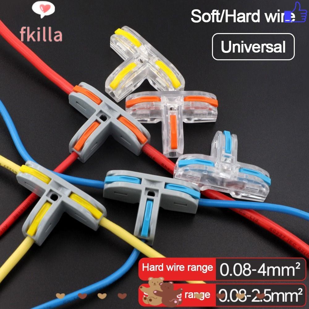 FKILLA1 Quick Terminal Block, T Type Universal Compact Wire Connector ...
