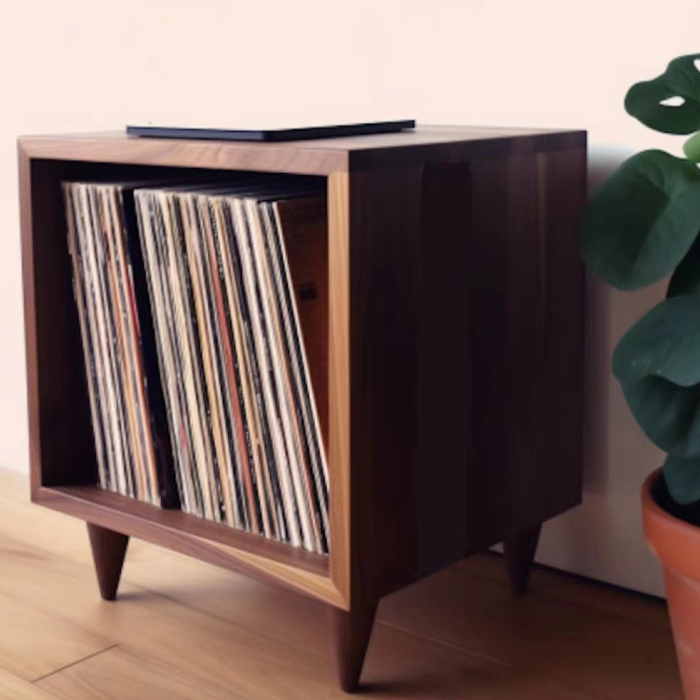 All Solid Wood Vertical Record Simple Living Room Locker Vinyl