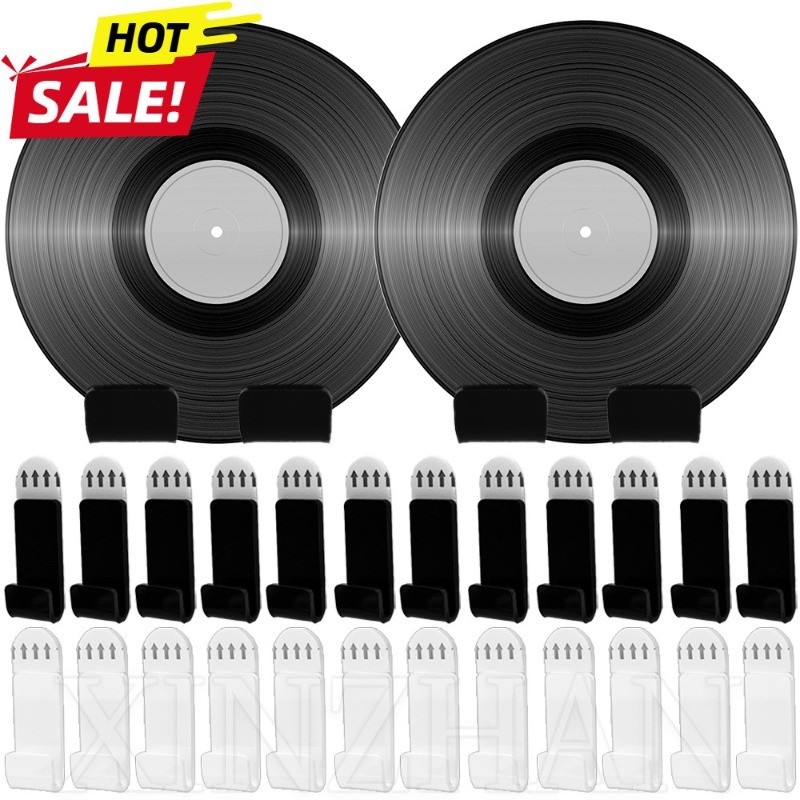 6pcs Acrylic Hooks - Wall Mounted Record Rack - Self-Adhesive, Wall ...
