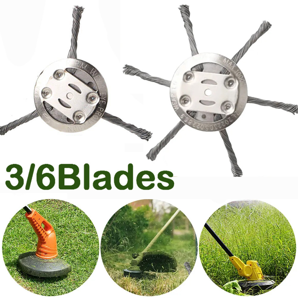 1/2 PC Garden Weeding Brush Universal Weed Brush Cutter Head Grass ...