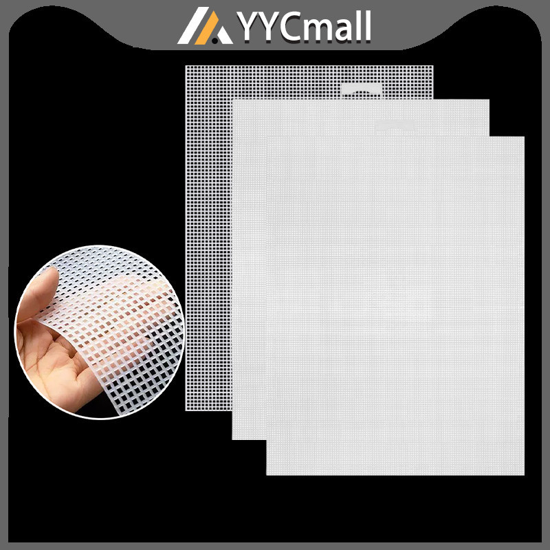 6 Pcs Plastic Canvas Sheets, Buckram Mesh Black Plastic Canvas Sheets For Embroidery Knit Crafts DIY (11.8 X 7.9in - View #8