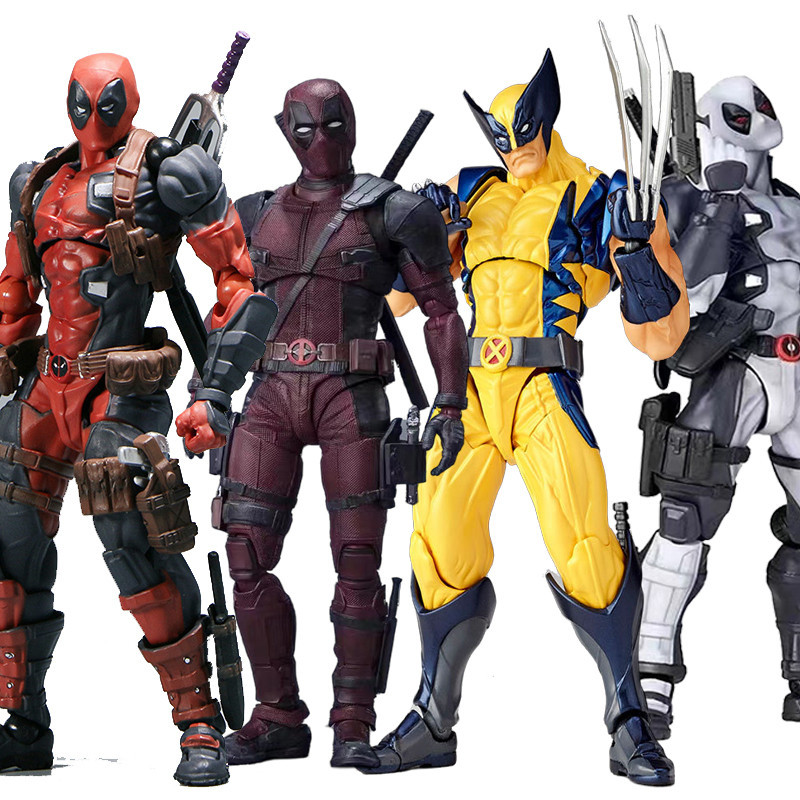 Shf Deadpool & Wolverine Action Figure Movable Joint Model | Shopee ...