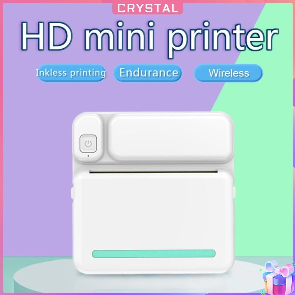 Crystal 【High Quality】 DE C19 Pocket 200dpi Wireless Thermal Printer
