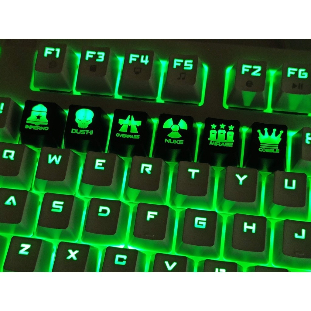 6pcs Keycap Backlight Keycap OEM R4 Suitable for Mechanical Keyboard ...