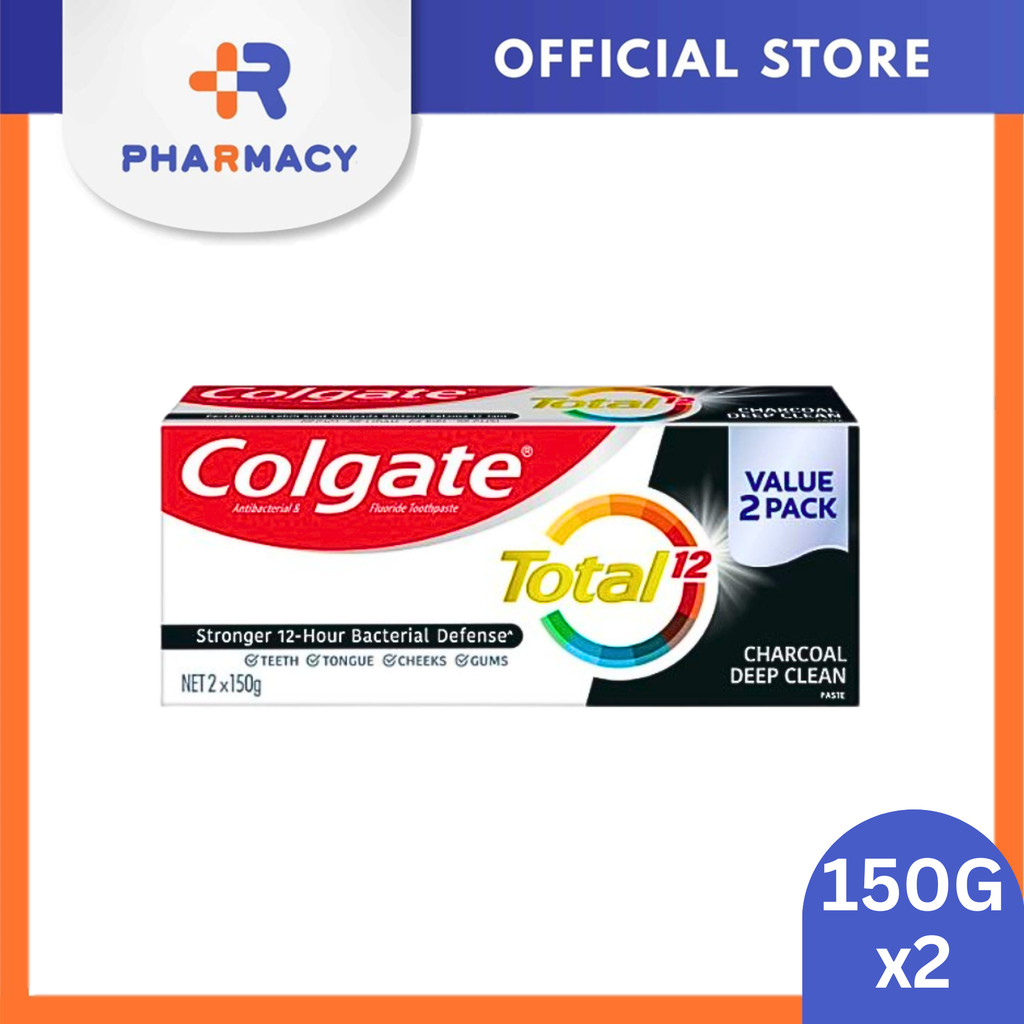 R Pharmacy | Colgate Total Charcoal Deep Clean 150gx2 | Shopee Malaysia
