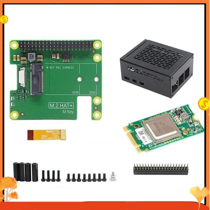 For Raspberry Pi 5 AI Kit M.2 HAT+Hailo Al Acceleration Module+Case 13 ...